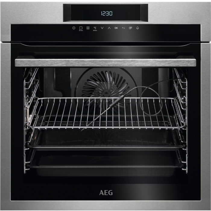 Four encastrable 60x60 Grill Acier inox avec antitraces de doigts